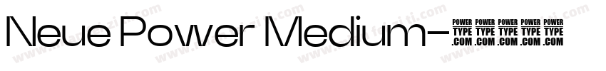 Neue Power Medium字体转换